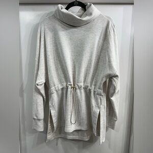Varley Freya doublesoft sweatshirt in ivory marl